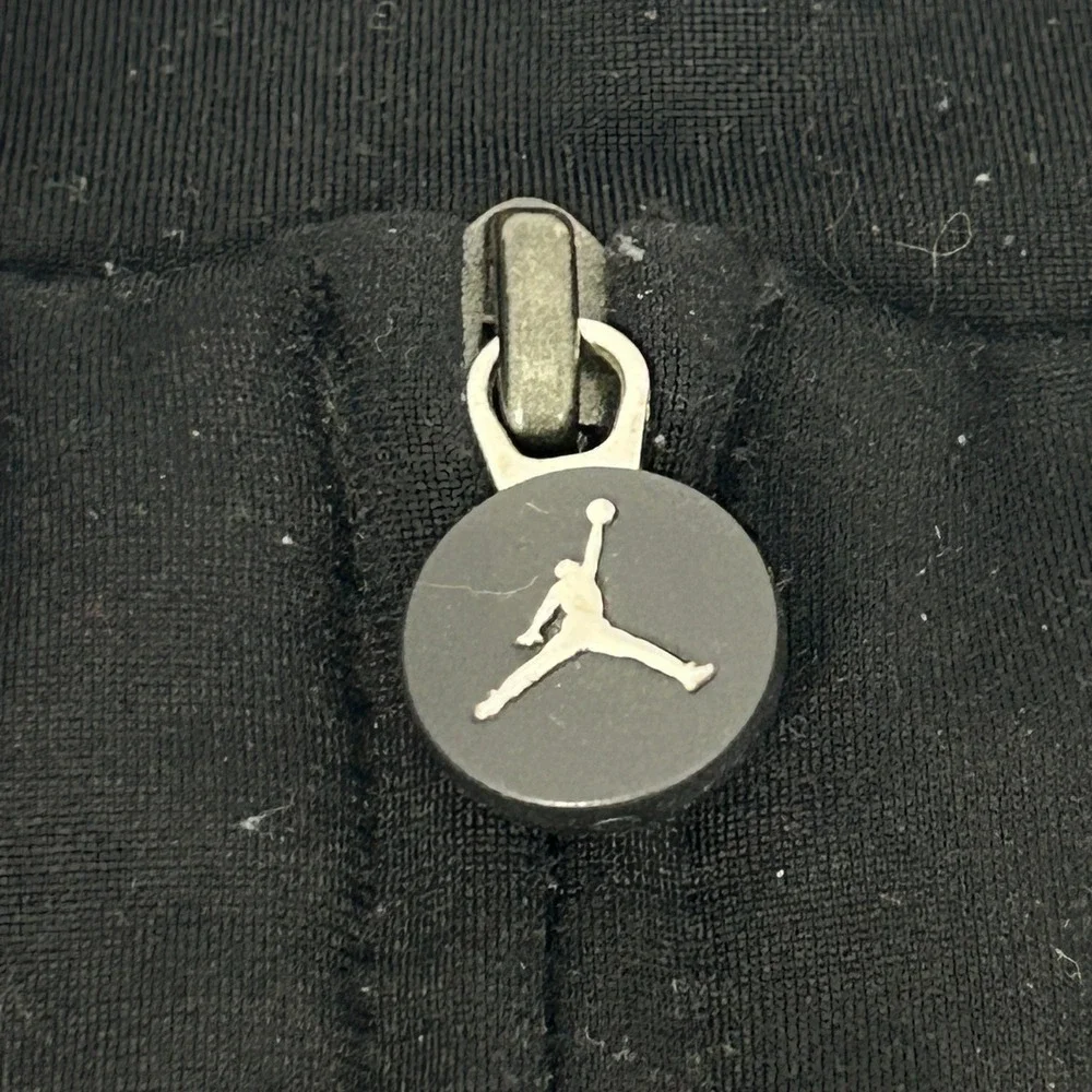 Jordan‎ Track Jacket Men Large Black Red Piping Jumpman Full Zip Mock Neck
